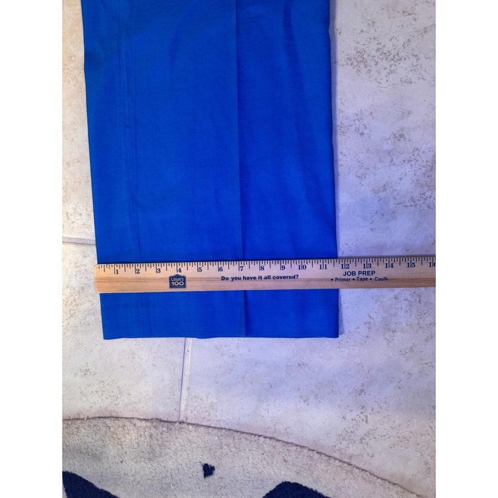 Ann Taylor Cobalt Blue Wide Leg Linen Blend Trousers Pants 590653 Womens 8 - Picture 3 of 10
